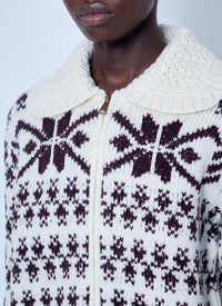 Moncler Moncler Women Fair Isle Zip Cardigan