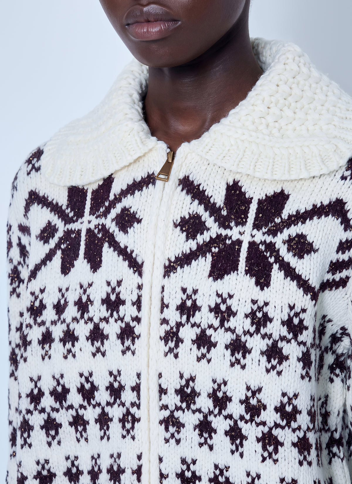 Moncler Moncler Women Fair Isle Zip Cardigan