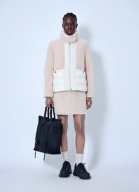 Moncler Women Glorieux Hooded Teddy Short Down Jacket