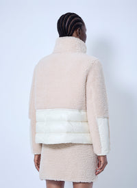 Moncler Women Glorieux Hooded Teddy Short Down Jacket