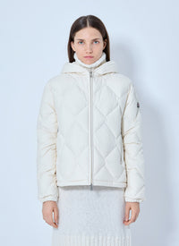 Moncler Moncler Women Arvouin Hooded Diamond-Quilted Short Down Jacket