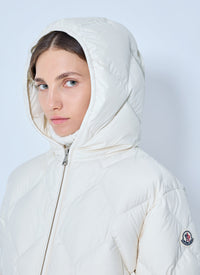 Moncler Moncler Women Arvouin Hooded Diamond-Quilted Short Down Jacket
