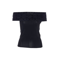 Marine Serre Women Moonogram Off Shoulder Top