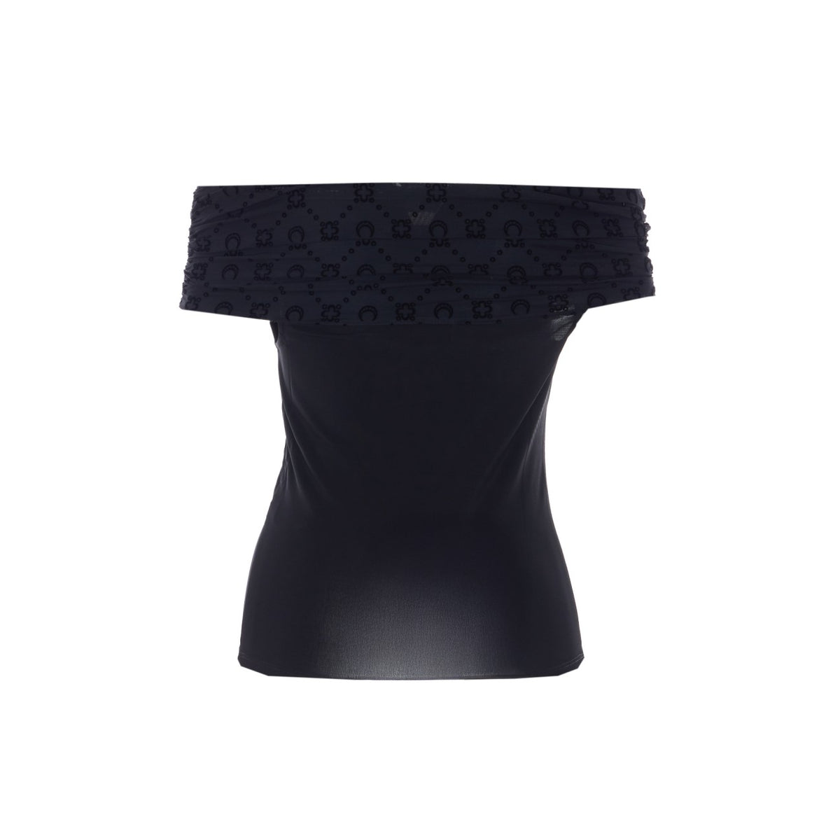 Marine Serre Women Moonogram Off Shoulder Top