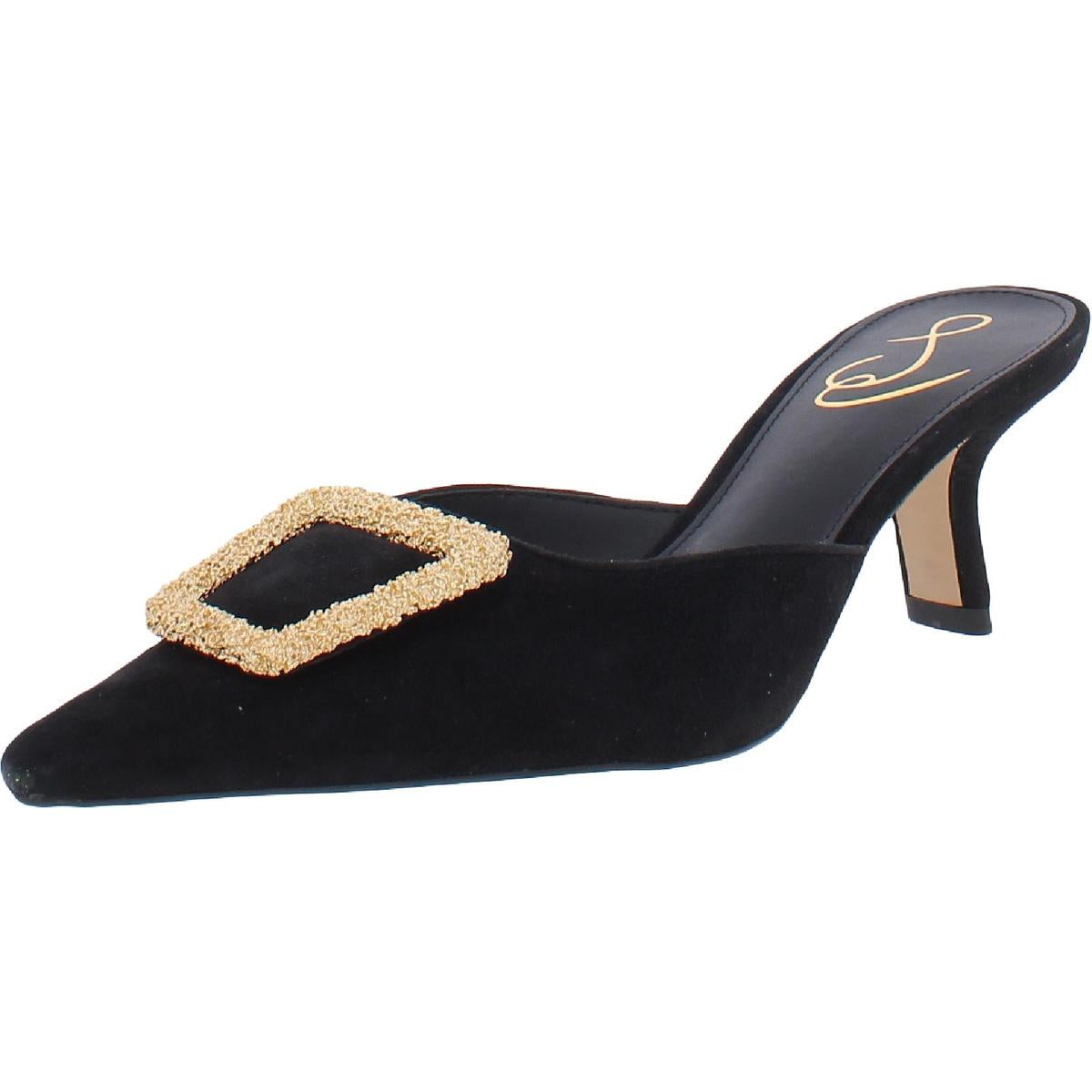 Brit Womens Slip On Mules 7.5 Medium Black Suede