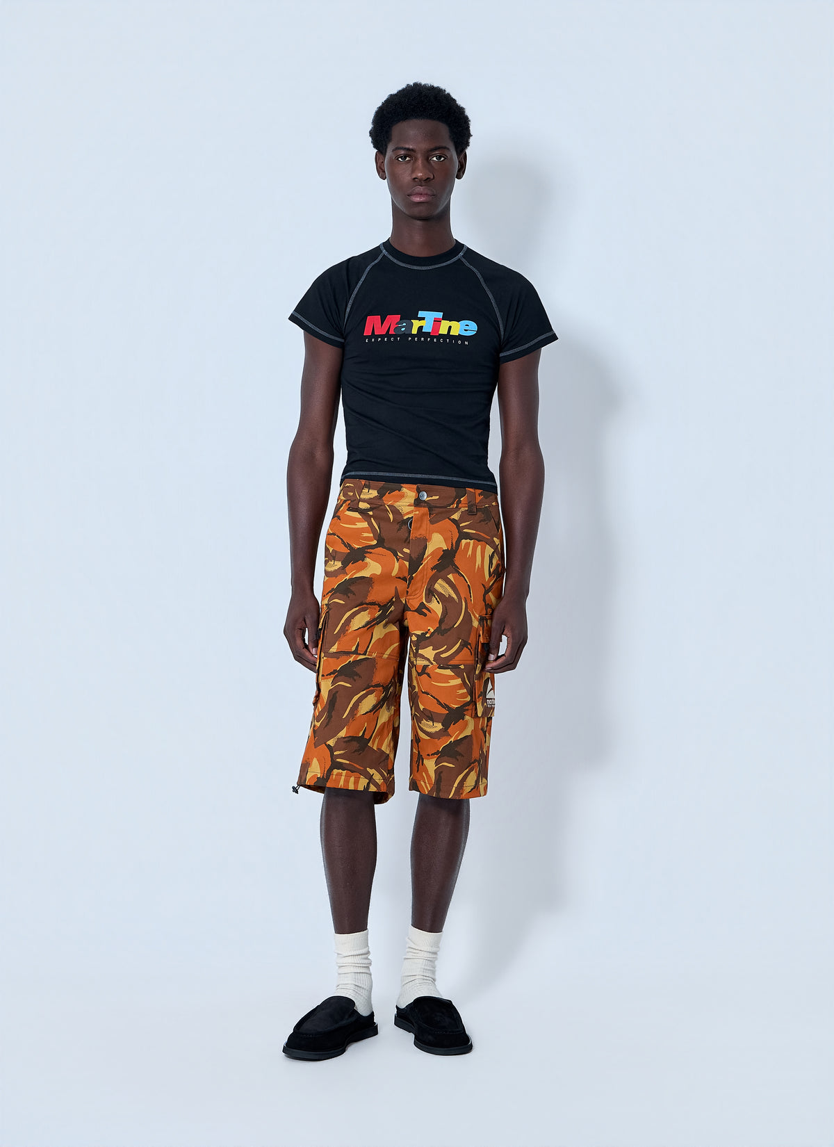 Martine Rose Men Printed Cargo Shorts