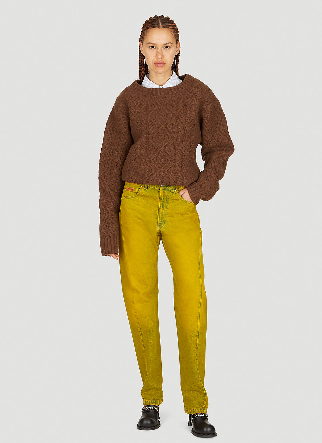 Martine Rose Women Twist Seam Jeans