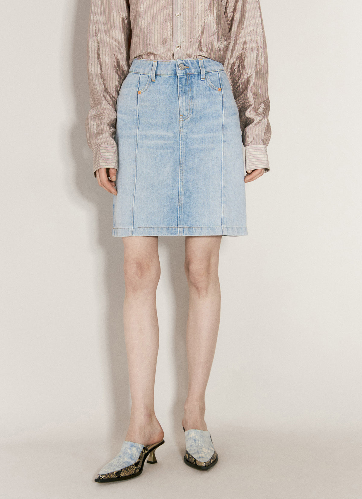 Martine Rose Martine Rose Women Narrow Front Mini Skirt