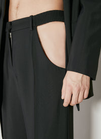 Mugler Women Cut-Out Tailored Pants