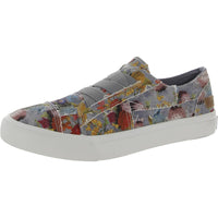 Marley Womens Comfort Insole Slip On Casual Shoes 8.5 Medium Fog Grey Winter Bloom