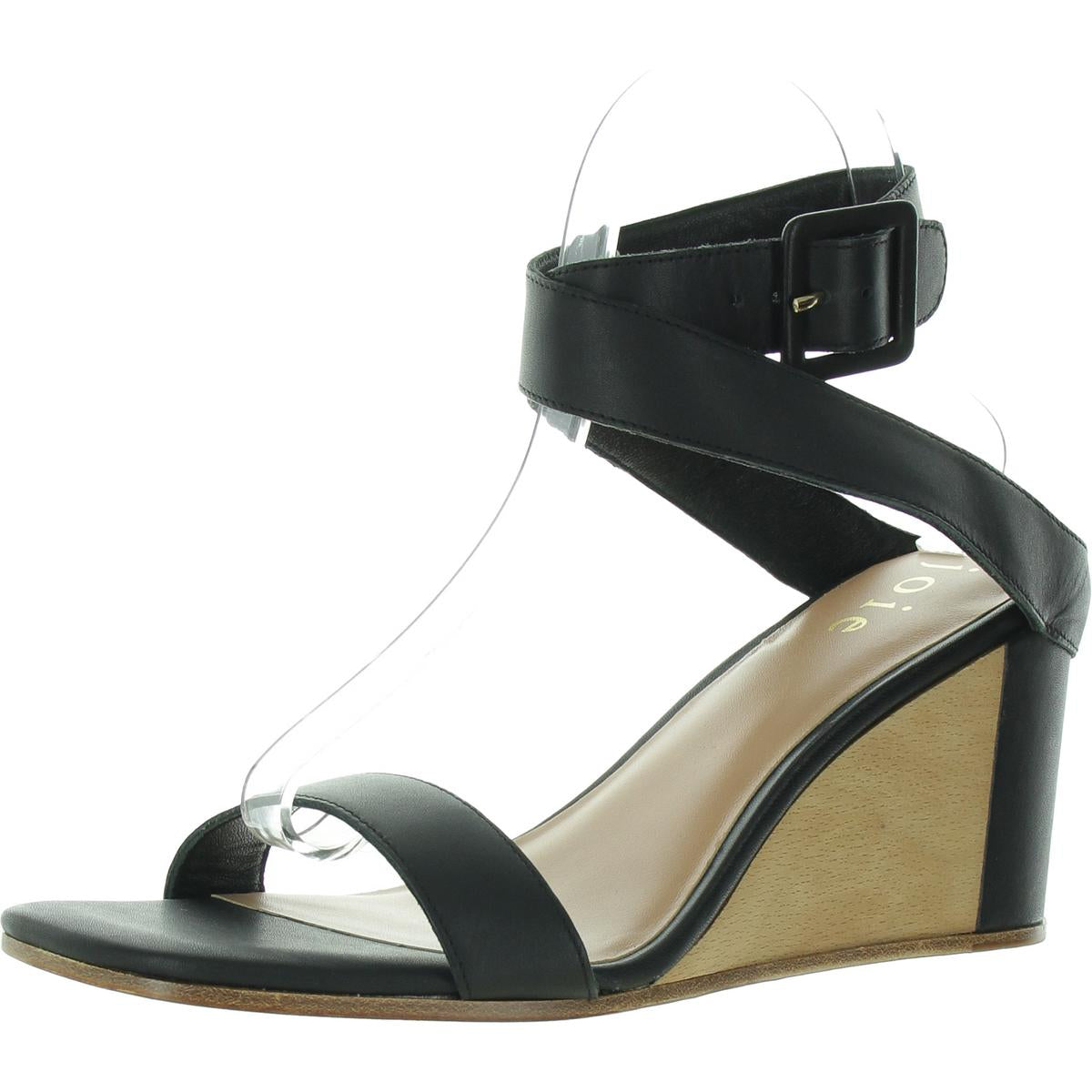 Bayley 35 Womens Leather Ankle Strap Wedge Sandals