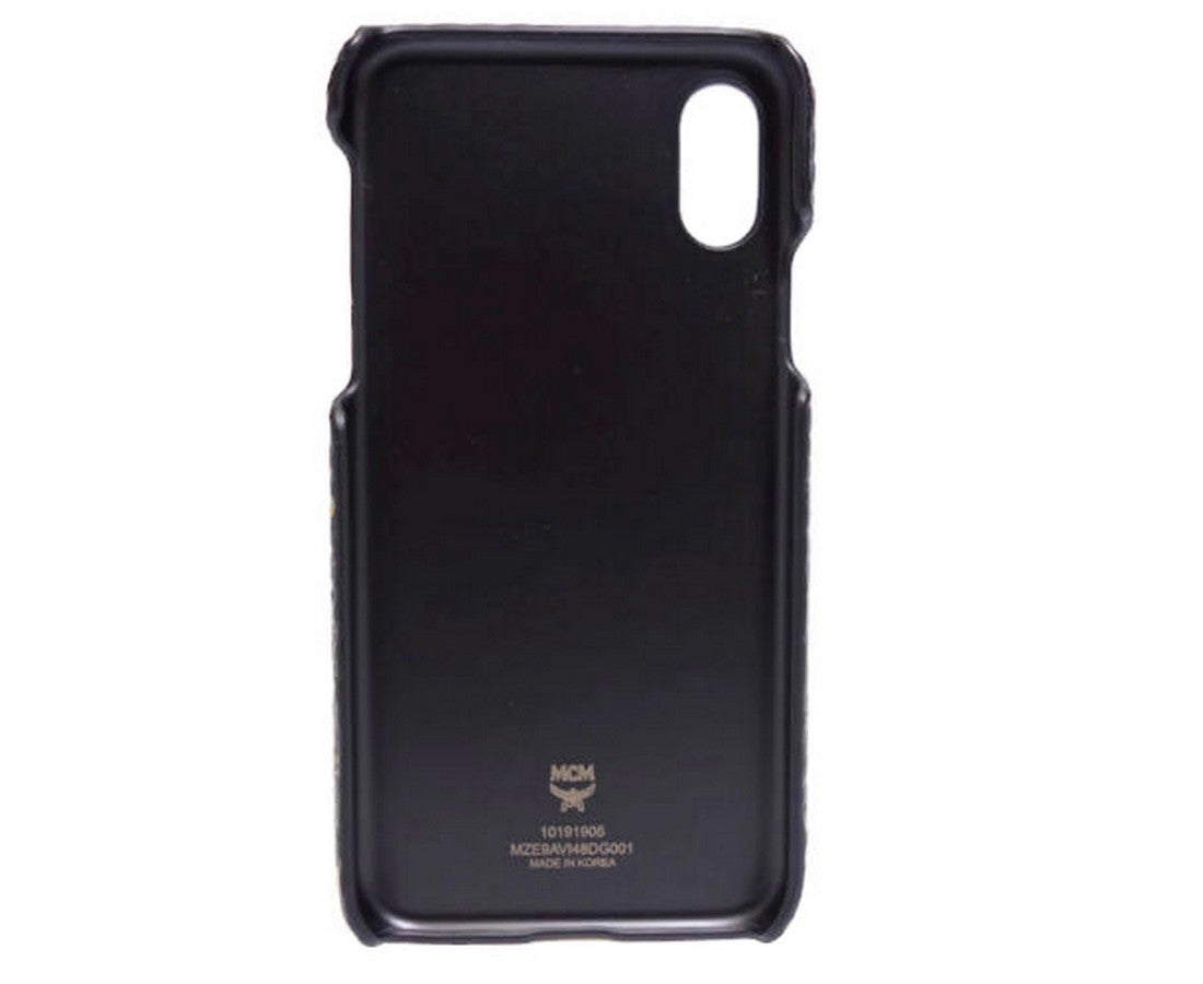 MCM Unisex Gold Gradation Visetos IPhone X Cell Phone Case