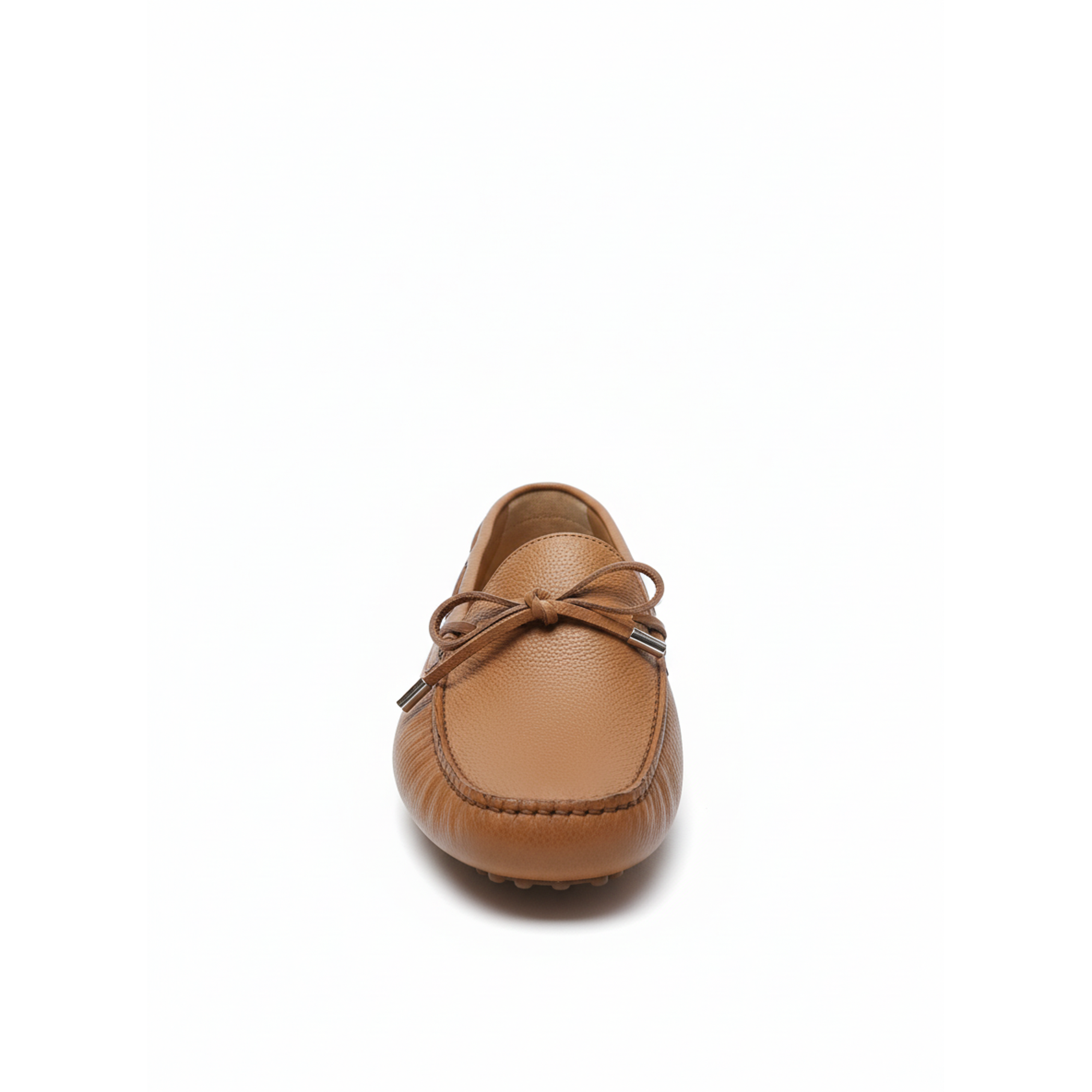 Brunello Cucinelli Mens Leather Driving Loafers In Camel Brown