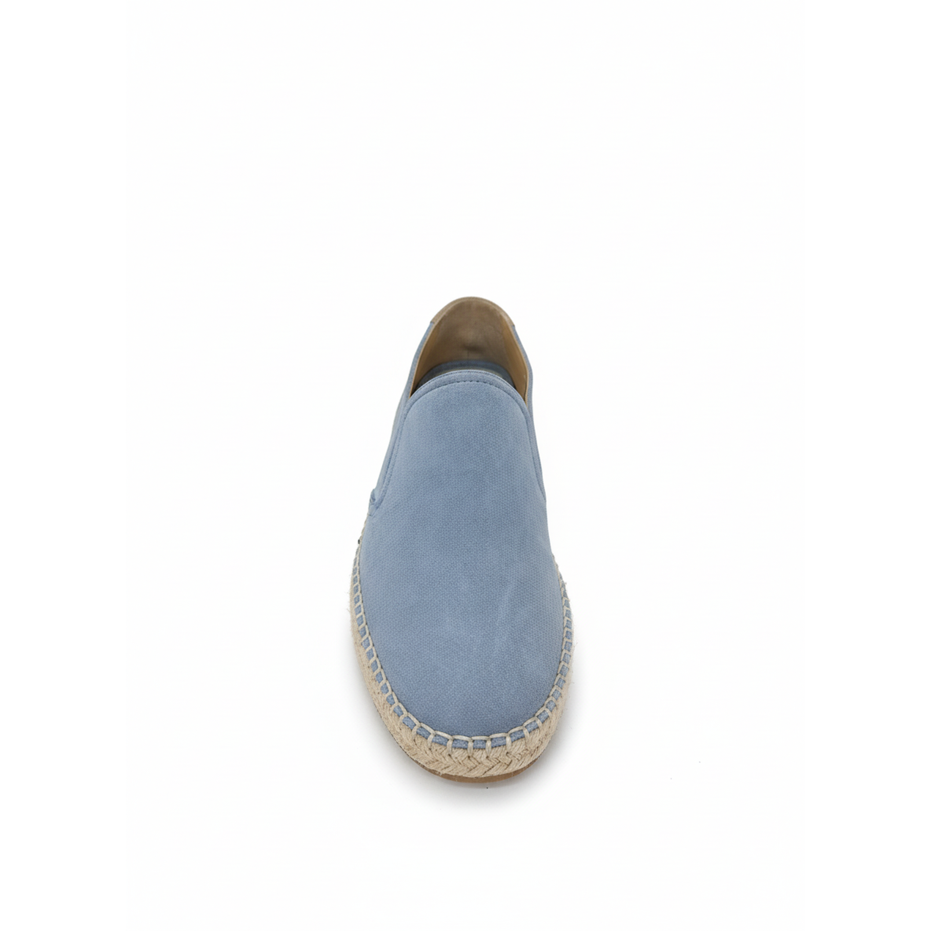 Brunello Cucinelli Mens Suede Slip-On Espadrilles In Light Blue