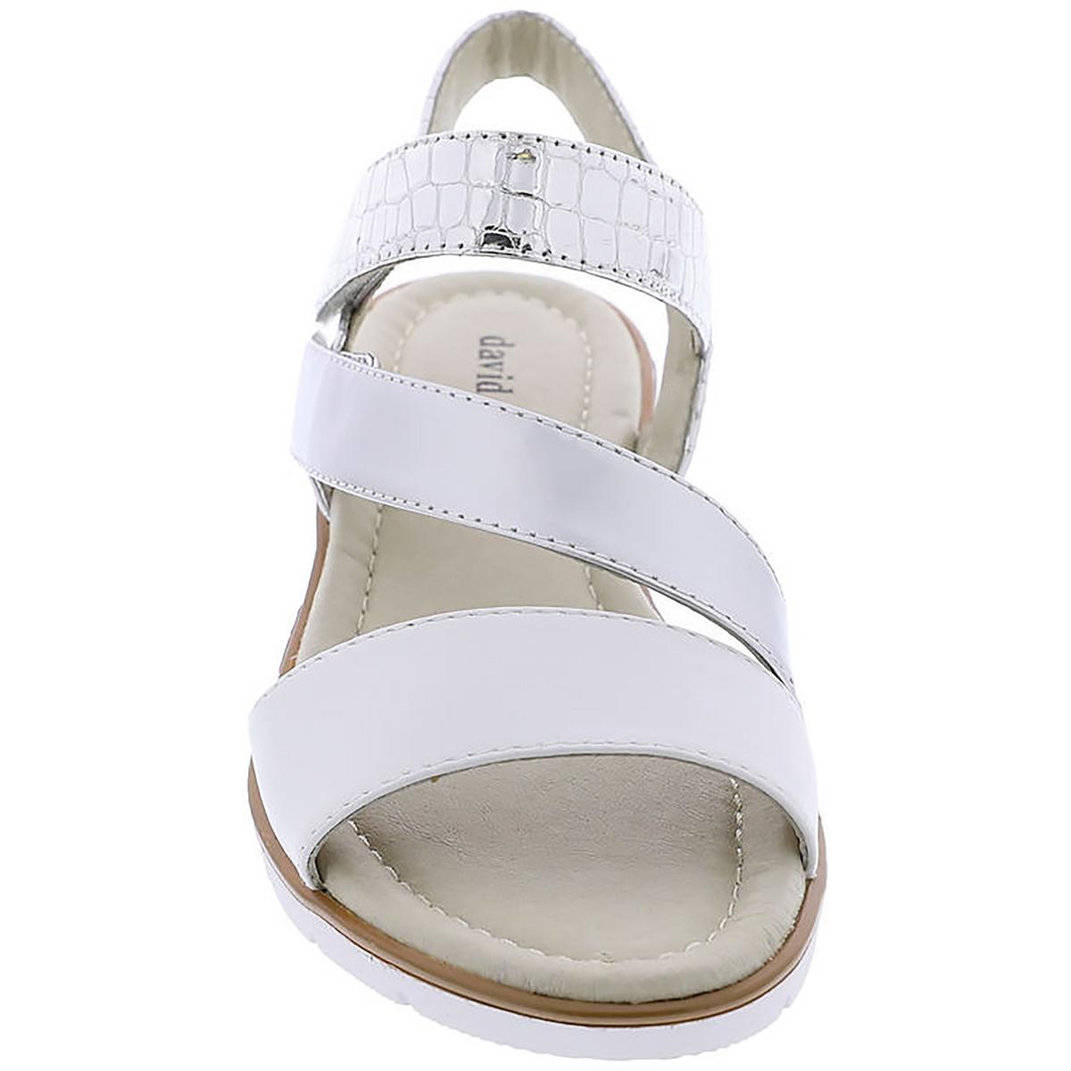 Byblos Womens Leather Animal Print Slingback Sandals