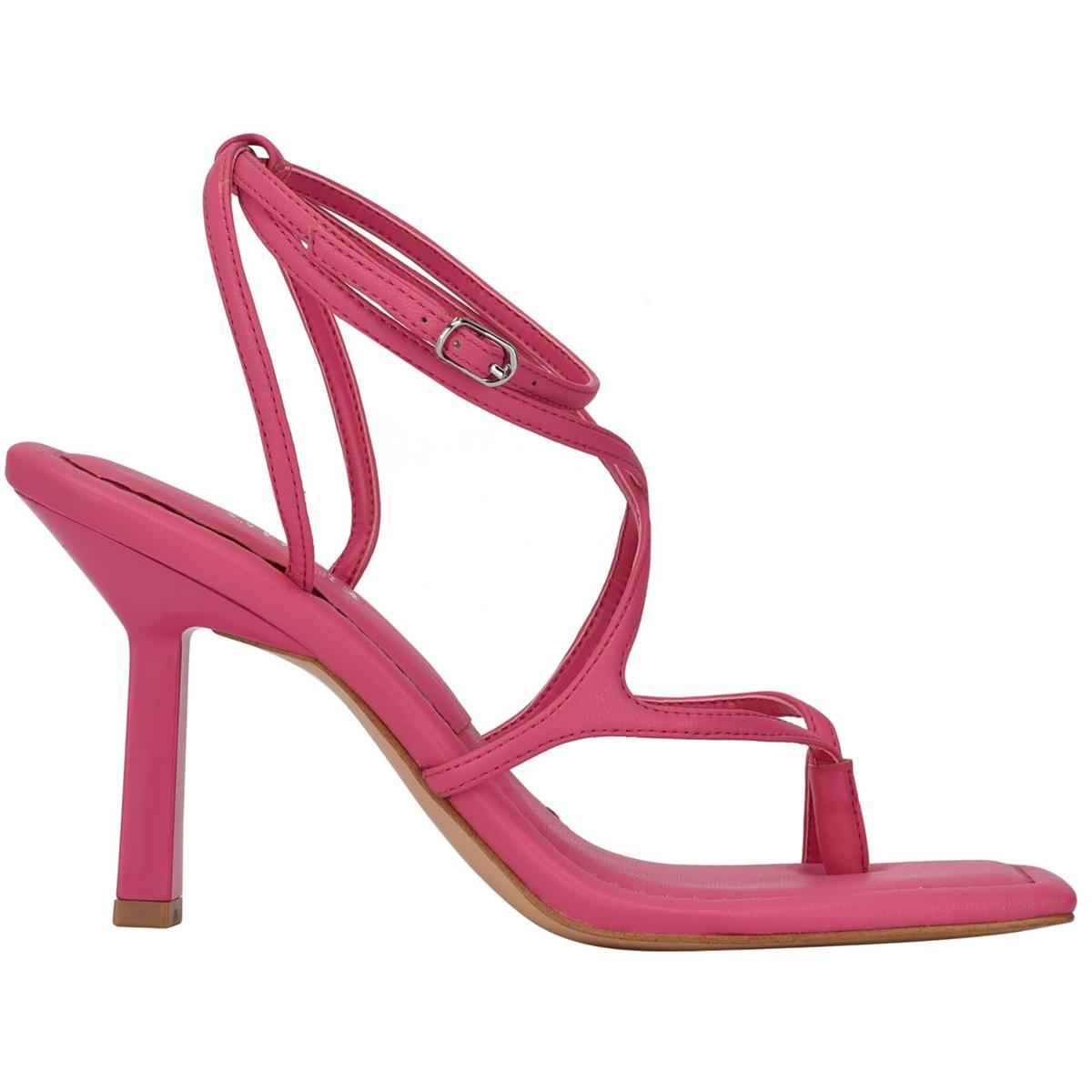 Leeba Womens Faux Leather Thong Heels