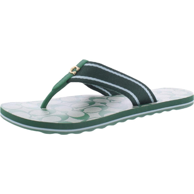 Zoe Webbed Womens Thong Slip On Flip-Flops