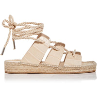 Lucy Womens Suede Ankle Tie Espadrilles