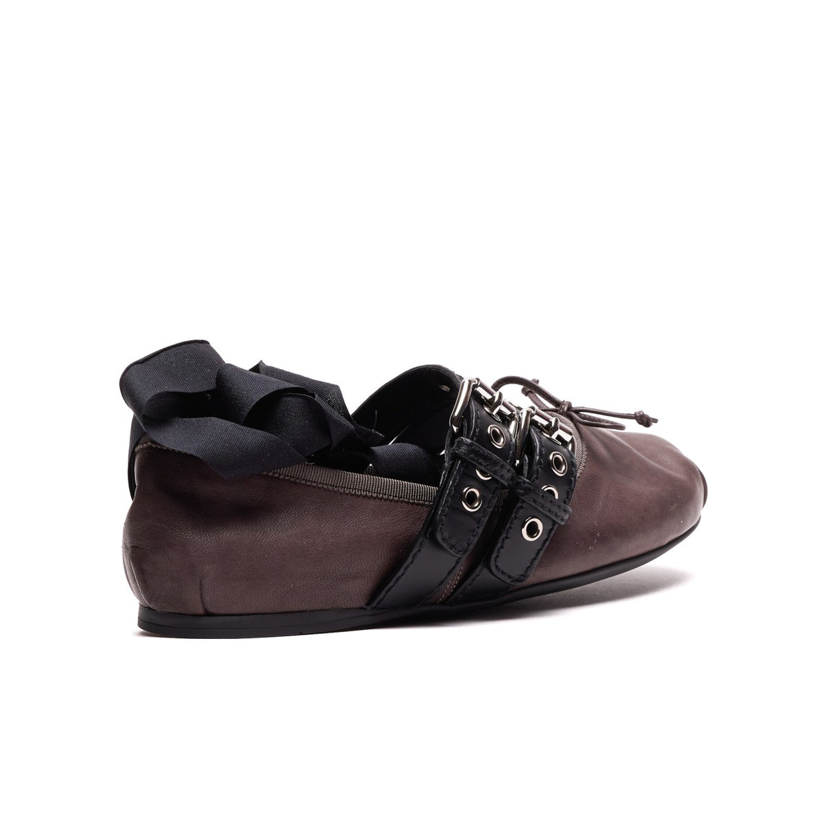 Miu Miu Miu Miu Women Nappa And Calf Leather Ballets