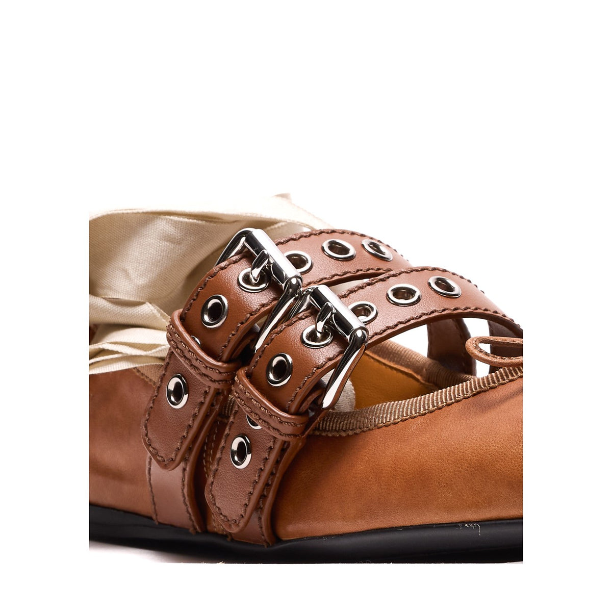 Miu Miu Miu Miu Women Nappa And Calf Leather Ballets