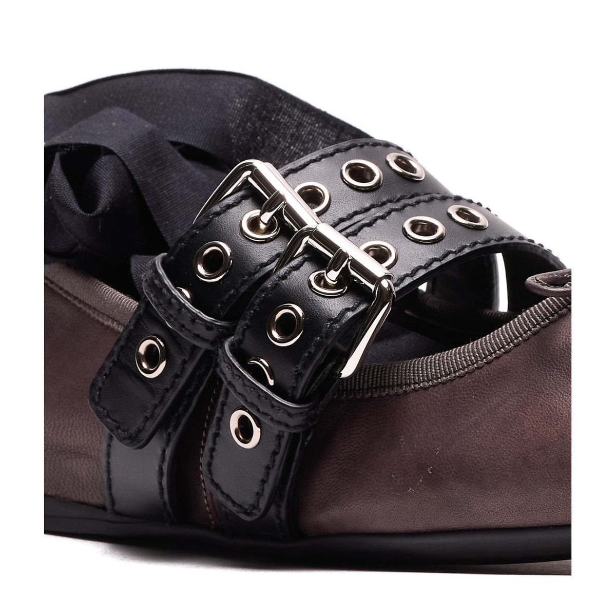 Miu Miu Miu Miu Women Nappa And Calf Leather Ballets