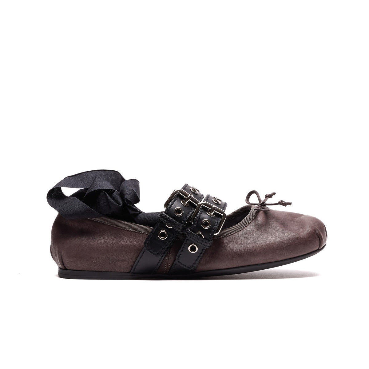 Miu Miu Miu Miu Women Nappa And Calf Leather Ballets