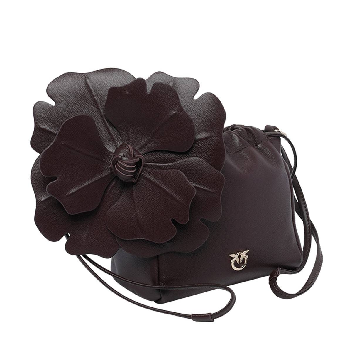 Pinko Pinko Women Nappa Flower Shoulder Bucket Bag