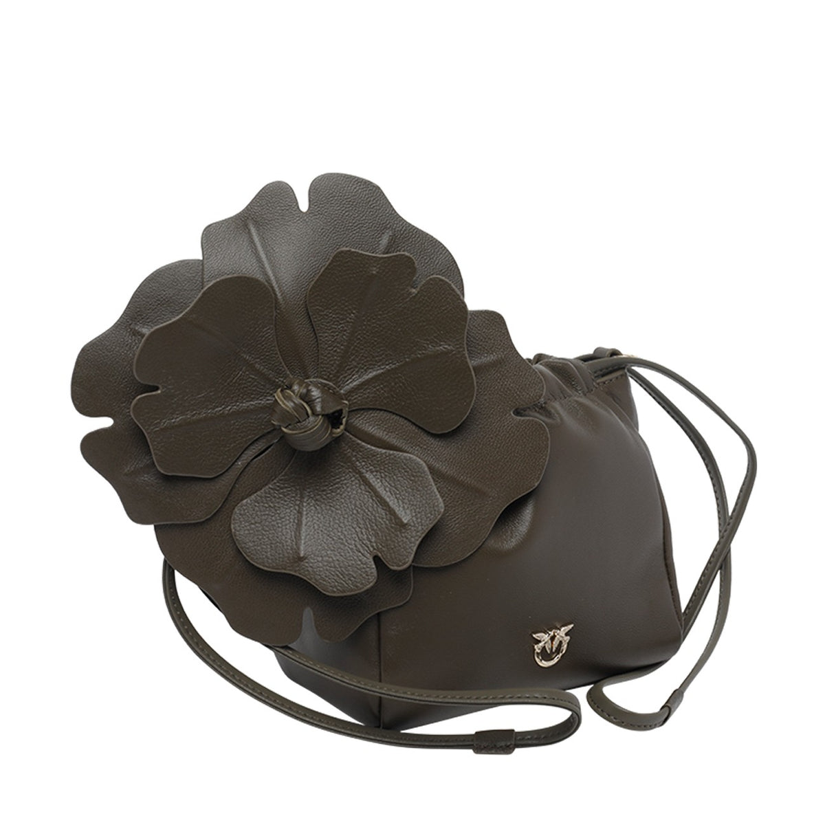 Pinko Pinko Women Nappa Flower Shoulder Bucket Bag