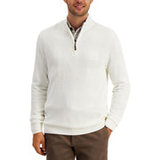 Mens Cotton 1/4 Zip Pullover Sweater