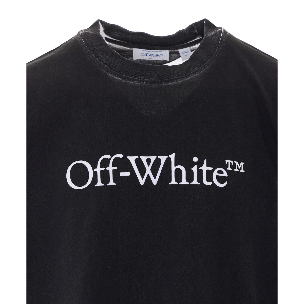 Off White Men Negative Big Bookish Skate T-Shirt