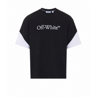 Off White Men Negative Big Bookish Skate T-Shirt