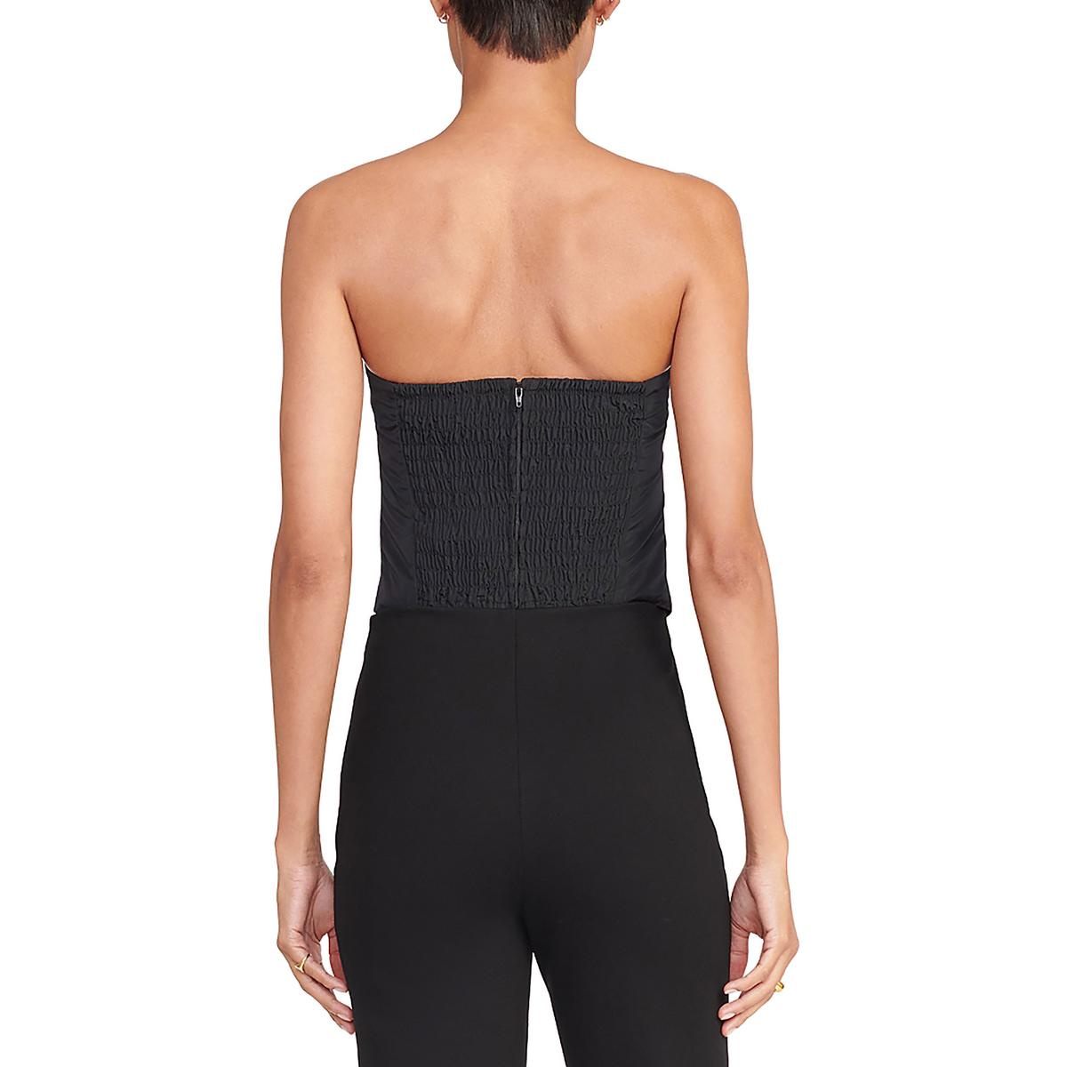 Atticus Womens Cropped Bow Strapless Top