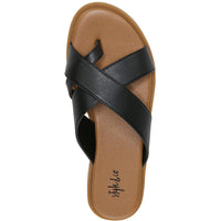 Carolyn Womens Slip On Flat Slide Sandals