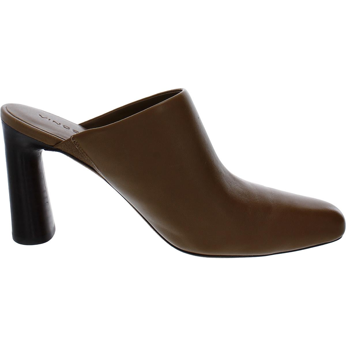 Hera Womens Leather Almond Toe Mules