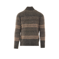 Brunello Cucinelli Brunello Cucinelli Men Nordic Jacquard High Neck Caridgan