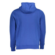 Norway 1963 Blue Hooded Fleece Sweatshirt with Central Men's Pockets