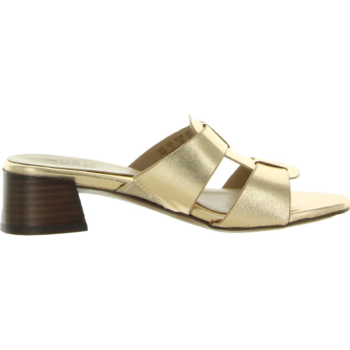 Joey Womens Leather Slip On Heels