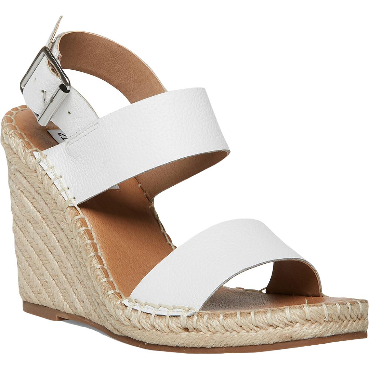 Uri Womens Buckle Espadrilles Wedge Sandals