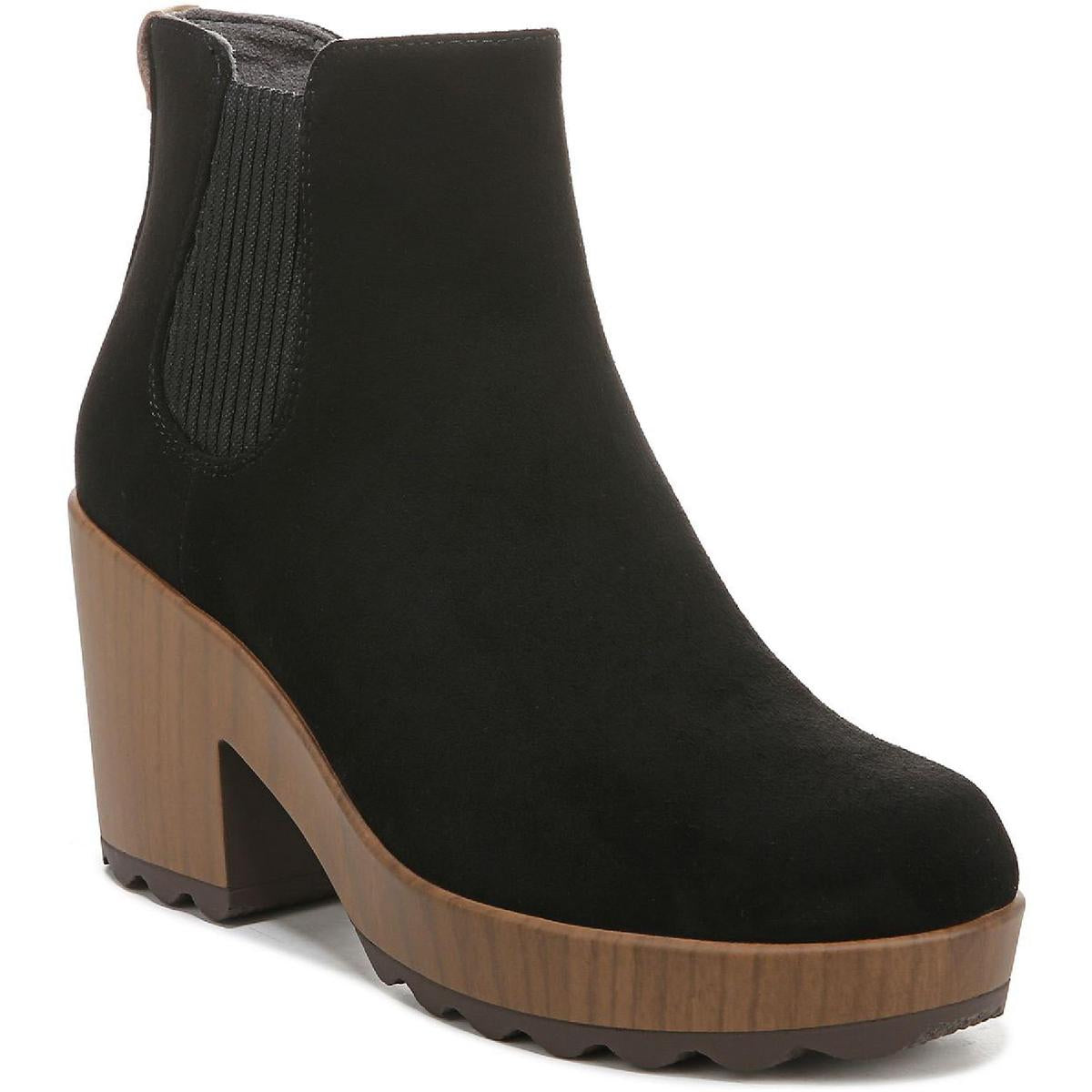 Walk Away Womens Faux Suede Heels Booties