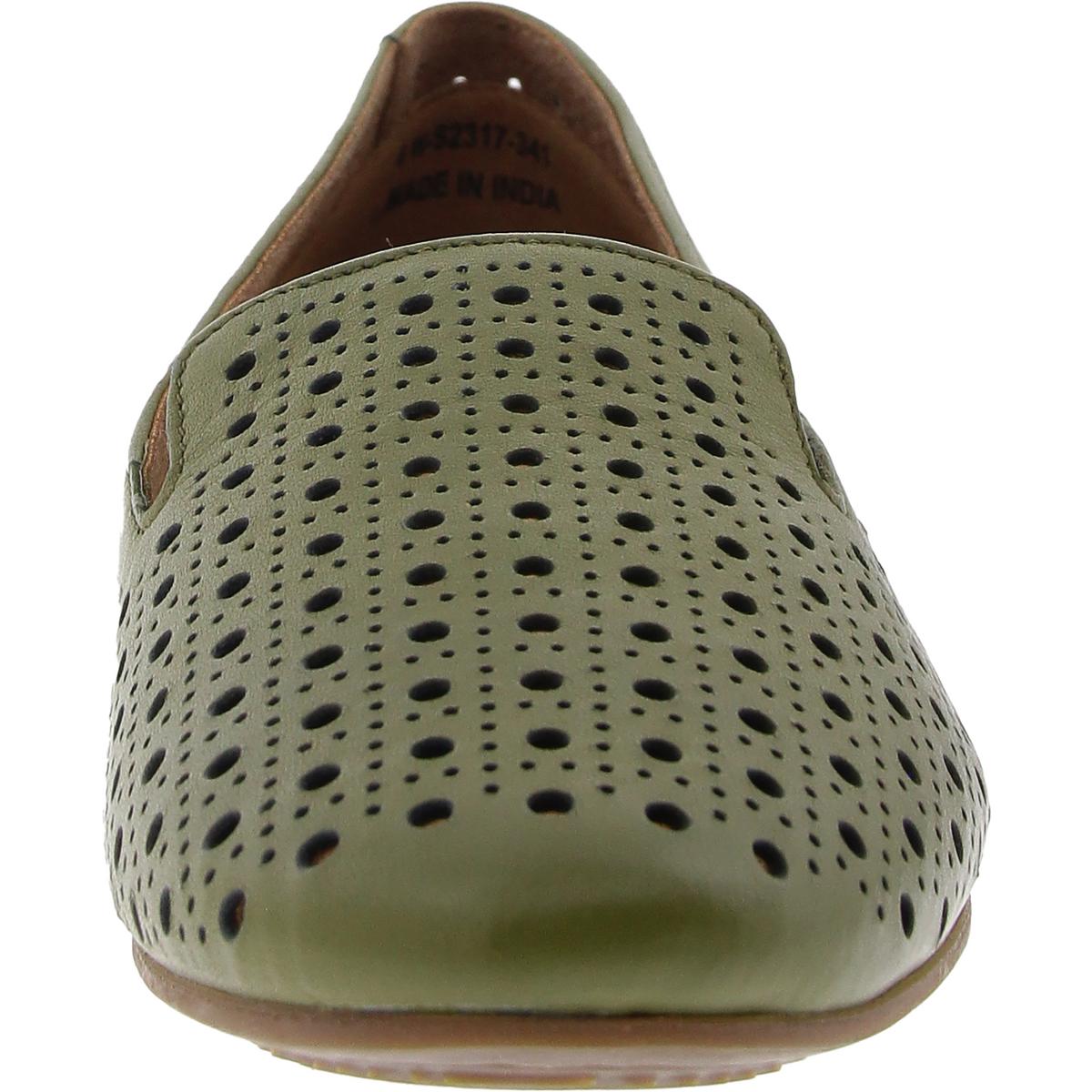 Womens Perforated Ballet Flats