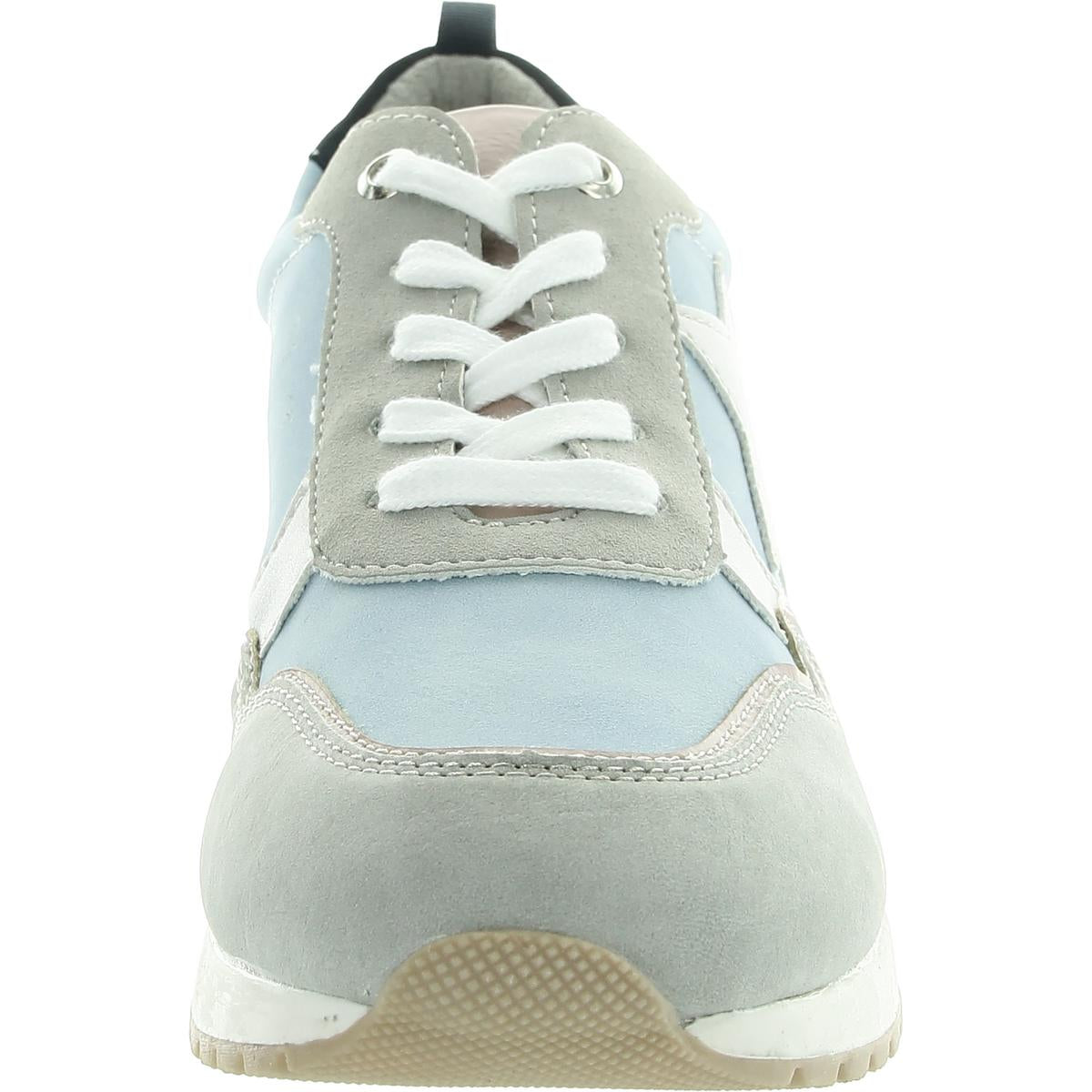 Samantha Womens Lace-Up Faux Leather Casual And Fashion Sneakers