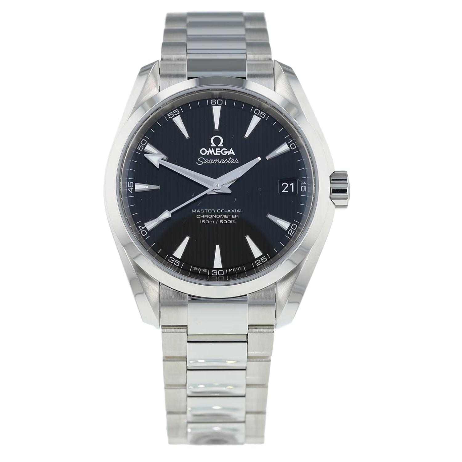 Omega Men's Seamaster Black Dial Watch - O23110392101002