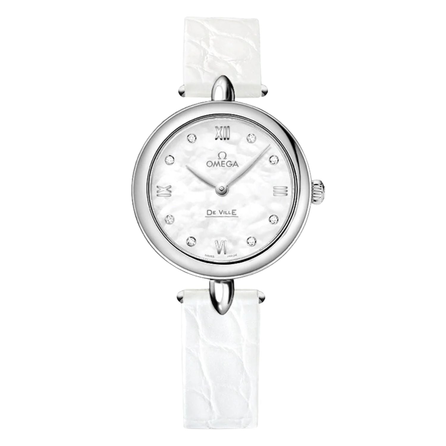 Omega Omega Women's Caliber White Dial Watch - O42413276055001