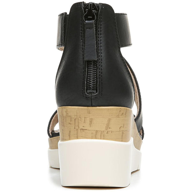 Good Times Womens Zipper Comfort Wedge Sandals