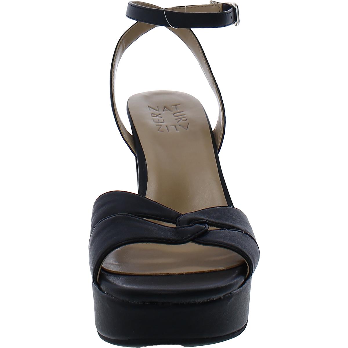 Nevena Womens Open Toe Ankle Strap Heels