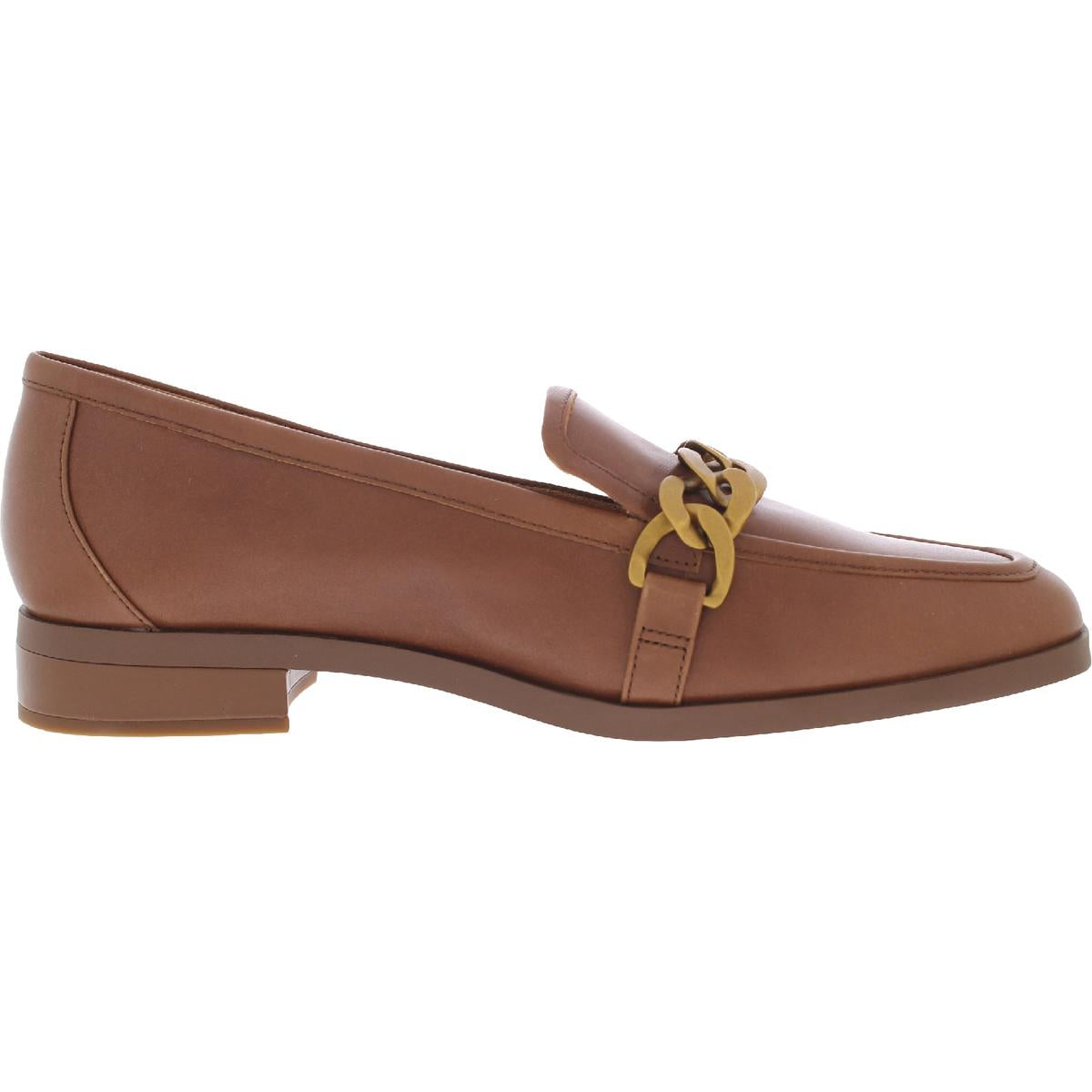 Mizelle Womens Leather Slip On Loafers
