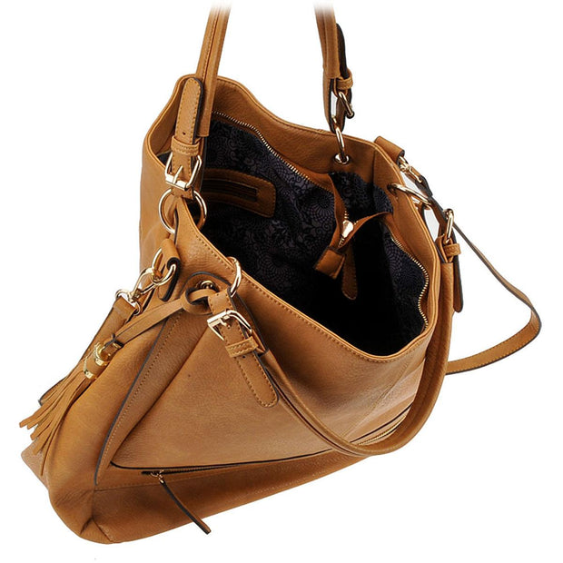 Finley Womens Vegan Leather Tote Hobo Handbag