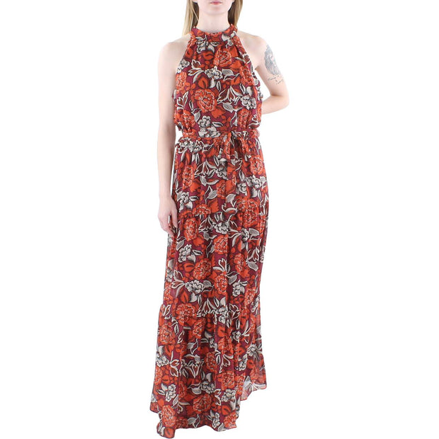 Womens Floral Printed Maxi Dress
