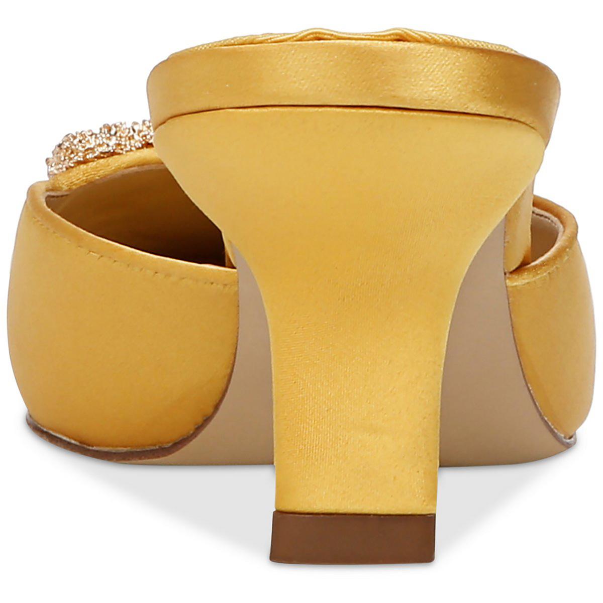 Brit Womens Satin Embellished Mules