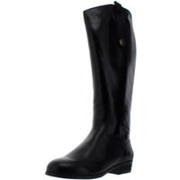 Array Womens Derby Leather Knee-High Riding Boots Black
